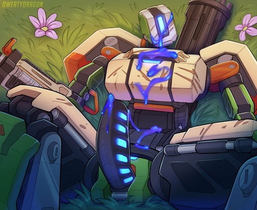 2018 absurd_res bastion_(overwatch) blizzard_entertainment bodily_fluids colored_cum cum cum_on_chassis cum_on_eye cum_on_face cum_on_own_face cum_on_penis cum_on_self cum_on_torso erection flower genital_fluids genitals grass hi_res looking_at_viewer machine male not_furry omnic outside overwatch penis plant precum presenting presenting_penis qwertydragon robot scratches smaller_version_at_source solo unusual_cum video_games // 3216x2633 // 951.0KB