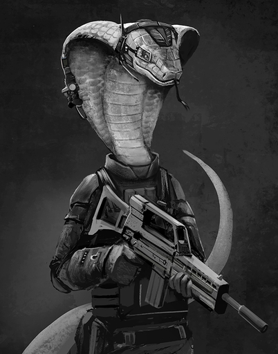 2020 agent_torque apode armor assault_rifle belly_scales cicakkia draconcopode eyepiece female forked_tongue g36 greyscale gun headgear headphones headset holding_object holding_weapon legless long_tongue monochrome naga portrait ranged_weapon reptile rifle scales scalie serpentine simple_background sketch snake snake_hood solo three-quarter_portrait tongue tongue_out video_games viper_(x-com) weapon x-com x-com:_chimera_squad // 628x800 // 272.8KB