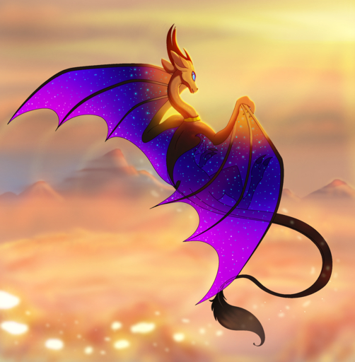 2019 absurd_res ambiguous_gender blue_eyes day detailed_background digital_media_(artwork) dragon feral flying hi_res horn membrane_(anatomy) membranous_wings outside plaguedogs123 sky solo wings wyvern // 6363x6495 // 22.8MB