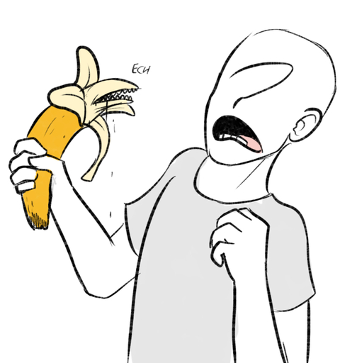 ?_face anon banana clothing ech eyeless food food_creature fruit human keadonger male mammal not_furry open_mouth plant scp-2761 scp_foundation simple_background teeth text // 904x918 // 597.8KB
