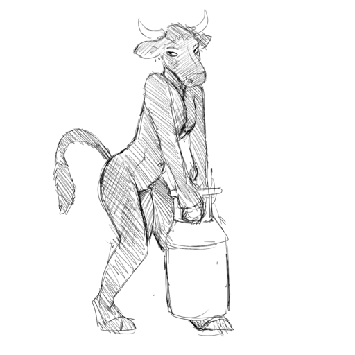 1:1 2018 anthro biped bovid bovine cattle cloven_hooves flaccid genitals girly greyscale hi_res hladilnik holding_object hooves horn humanoid_genitalia humanoid_penis long_penis male mammal monochrome nude penis simple_background solo standing white_background // 1280x1280 // 357KB