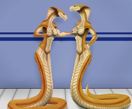apode breast_grab breasts draconcopode duo female femalefemale hand_on_breast legless naga non-mammal_breasts nude red_eyes reptile scalie serpentine snake snake_hood source_request uniped unknown_artist video_games viper_(x-com) x-com // 1400x1150 // 966.0KB