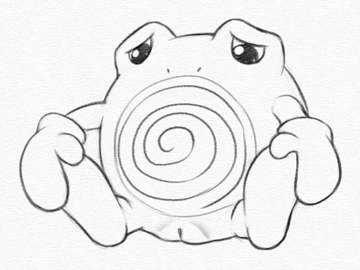 4:3 female genitals looking_at_viewer monochrome mouthless nintendo pokemon pokemon_(species) poliwhirl presenting pussy simple_background sitting solo spread_legs spreading traditional_media_(artwork) video_games white_background yaroul // 716x537 // 307.4KB