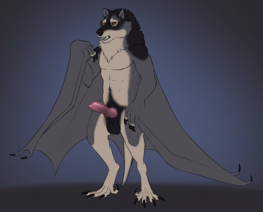 2017 3_fingers abs animal_genitalia animal_penis anthro balls black_body black_fur brown_eyes canid canine canine_penis canis chiropteran claws erection fingers front_view fur genitals grey_body grey_fur hybrid knot male mammal membrane_(anatomy) membranous_wings neck_tuft nude penis solo standing teeth toe_claws tuft were werecanid werecanine werewolf wings wolf yaroul // 1280x1034 // 95KB