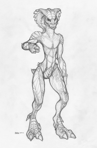 4_toes anthro claws digitigrade ecmajor feet greyscale hi_res male monochrome nude reptile scalie snake solo toe_claws toes unknown_species // 809x1229 // 223KB