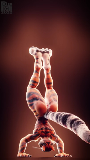 animated anthro barefoot black_stripes breasts feet felid female fur long_playtime mammal master_tigress muscular muscular_anthro muscular_female nude orange_body orange_fur pantherine picti pushups red_eyes small_breasts solo sound stripes tagme tiger training webm yellow_sclera // 404x720, 39.2s // 5.8MB