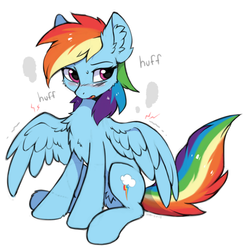 2018 blue_body blue_feathers blue_fur blue_wings blush bodily_fluids cutie_mark digital_media_(artwork) equid equine eyebrows feathered_wings feathers female feral front_view full-length_portrait fur hair hi_res hioshiru hooves horse inner_ear_fluff long_hair long_tail mammal multicolored_hair multicolored_tail pegasus portrait purple_eyes quadruped rainbow_dash_(mlp) rainbow_hair rainbow_tail signature simple_background sitting solo sweat tired tuft white_background wings // 1212x1222 // 847.3KB