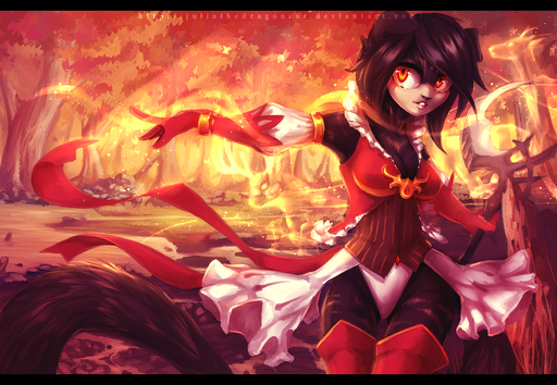 anthro black_bars black_hair breasts clothed clothing detailed_background digital_media_(artwork) felid female hair juliathedragoncat mammal orange_eyes smile solo wide_hips // 1300x900 // 1.4MB