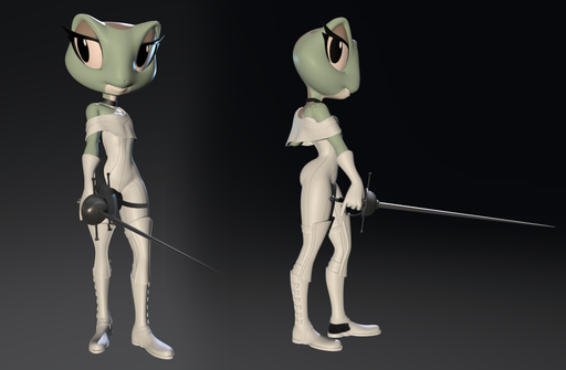3d_(artwork) amphibian amputee anthro beatriz_resont chochi choker digital_media_(artwork) disability female fencing fencing_foil frog jewelry melee_weapon necklace rapier solo sword thirteeenth weapon // 1510x989 // 308.8KB