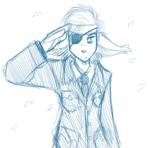 1:1 2013 anthro basitin clothed clothing conditional_dnp eye_patch eyewear gesture keith_keiser leaf looking_at_viewer male necktie salute sketch solo suit tom_fischbach twokinds webcomic webcomic_character // 800x800 // 281.8KB