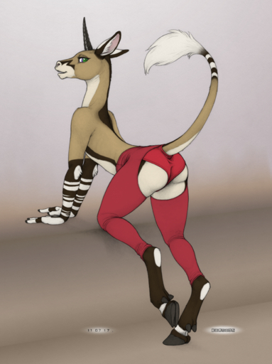2017 anthro butt clothed clothing cloven_hooves ecmajor edit equid equine equustra_(ecmajor) female full-length_portrait fur furgonomics graphite_(artwork) hi_res hooves horn horse ineffective_clothing leggings legwear looking_aside looking_at_viewer mammal open_mouth open_smile panties pencil_(artwork) portrait pose raised_tail simple_background smile solo topless traditional_media_(artwork) underwear unicorn white_background // 1320x1766 // 2.9MB