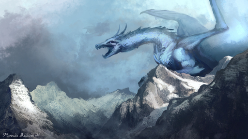16:9 2019 4k absurd_res ambiguous_gender blue_body blue_scales day detailed_background digital_media_(artwork) dragon feral floverale-hellewen hi_res membrane_(anatomy) membranous_wings open_mouth outside scales scalie sky solo teeth tongue western_dragon wings // 3840x2160 // 8.7MB