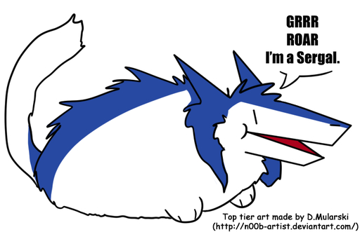 2015 blue_body blue_fur english_text female fur legit open_mouth sergal simple_background solo text url waismuth white_background white_body white_fur // 719x465 // 87KB