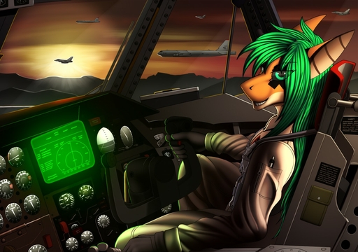 2018 5_fingers anthro clothed clothing detailed_background digital_media_(artwork) fingers fish green_eyes green_hair hair looking_at_viewer marine shark solo tales_foxdale wulfywaffle // 1280x900 // 223.2KB