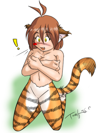 2006 animal_humanoid anthro breasts brown_hair casual_nudity conditional_dnp covering covering_self featureless_crotch felid felid_humanoid female flora_(twokinds) fur hair humanoid hybrid keidran mammal mammal_humanoid nude orange_body orange_fur pantherine pantherine_humanoid solo stripes tiger tiger_humanoid tom_fischbach transformation twokinds webcomic webcomic_character white_body white_fur // 419x568 // 152.9KB