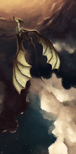 2016 ambiguous_gender day detailed_background digital_media_(artwork) dragon feral flying horn kanizo membrane_(anatomy) membranous_wings outside scalie sky solo western_dragon wings // 510x1024 // 323.3KB