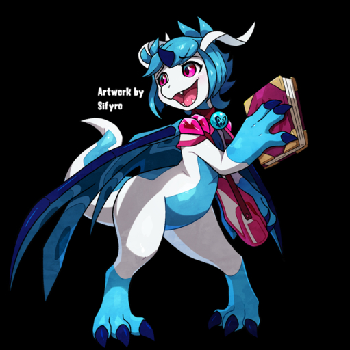 3_toes alpha_channel anthro bag blitzdrachin blue_body blue_hair blush book claws conditional_dnp dragon fangs feet female gem hair horn knock-kneed looking_aside looking_away open_mouth pidgeon_toed pink_eyes semi-anthro sifyro signature teeth toes white_body wide_hips wings // 698x700 // 360.2KB