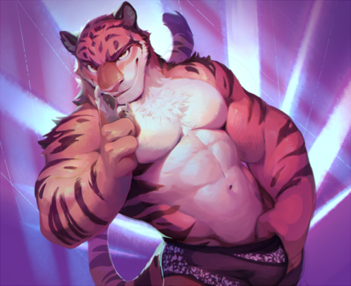 2016 abs anthro biceps big_muscles biped black_body black_fur bottomwear bulge chest_tuft claws clothed clothing countershading digital_media_(artwork) felid fur gesture half-length_portrait looking_at_viewer male mammal muscular muscular_anthro muscular_male null-ghost orange_body orange_fur pantherine pecs pink_nose pointing portrait shorts smile smirk solo standing stripes stripper tiger tiger_dancer_(zootopia) topless tuft v-cut white_body white_fur yellow_eyes zootopia_shorts // 1000x817 // 1.3MB