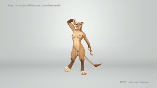 16:9 3d_(artwork) 3d_animation animated anthro barefoot biped breasts brown_eyes butt claws dancing digital_media_(artwork) feet felid female fur genitals grey_background jorie_(thirteeenth) lion long_playtime mammal multicolored_body multicolored_fur navel nipples nude pantherine paws pink_nipples pink_nose pussy simple_background smile solo sound tan_body tan_fur thirteeenth two_tone_body two_tone_fur webm widescreen // 1280x720, 71.6s // 15.9MB