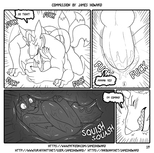 amao announcing_orgasm anthro anthro_on_anthro anus ash_ketchum blush canid canine comic dialogue digital_drawing_(artwork) digital_media_(artwork) duo_focus english_text female fur genitals greyscale group hi_res horn internal intersex intersexmale james_howard male male_penetrating mammal monochrome multi_arm multi_limb multi_tail penetration penis pussy sex snout speech_bubble text tight_orifice unbirthing url vaginal vaginal_penetration video_games vore // 1821x1809 // 1.2MB