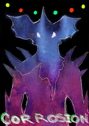 2021 ambiguous_gender anthro black_background blue_body cover cover_art cover_page english_text grimart nidoking nintendo outline pokemon pokemon_(species) purple_body silhouette simple_background solo text video_games white_outline white_text // 620x880 // 701.2KB