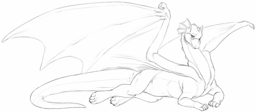 black_and_white claws conditional_dnp dragon eyewear female feral frill_(anatomy) glasses hindpaw long_neck lying membrane_(anatomy) membranous_frill membranous_wings monochrome paws scalie sefeiren simple_background sketch slitherette solo white_background wings // 1280x561 // 61.9KB