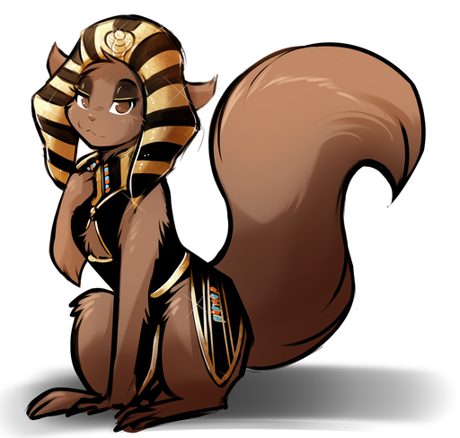 2019 brown_body brown_eyes brown_fur clothed clothed_feral clothing conditional_dnp digital_media_(artwork) egyptian egyptian_clothing egyptian_headdress female feral fur hat headgear headwear hi_res mammal mrs._nibbly rodent sciurid simple_background sitting smile solo tom_fischbach tree_squirrel twokinds webcomic webcomic_character white_background // 1342x1280 // 766.9KB