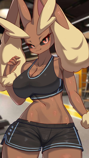 anthro breasts brown_body clothed clothing female generation_4_pokemon hi_res inside looking_at_viewer lopunny pokemon_(species) solo tp10 video_games // 966x1718 // 129.3KB