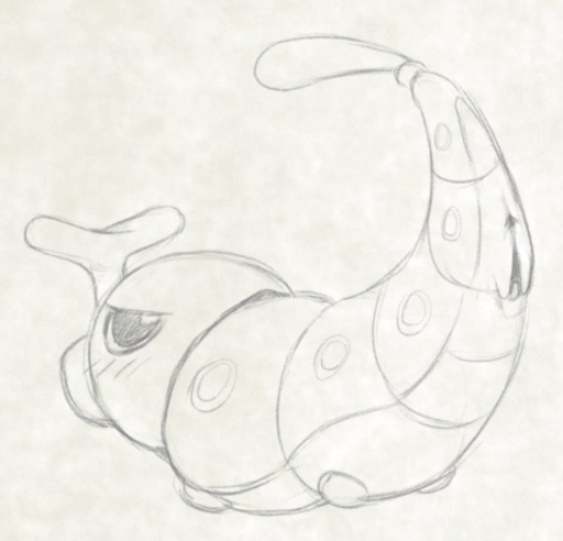anus arthropod blush caterpie female feral genitals graphite_(artwork) insect larva looking_at_viewer low_res monochrome nintendo pencil_(artwork) pokemon pokemon_(species) presenting pussy simple_background sketch solo traditional_media_(artwork) video_games white_background yaroul // 461x443 // 151.0KB