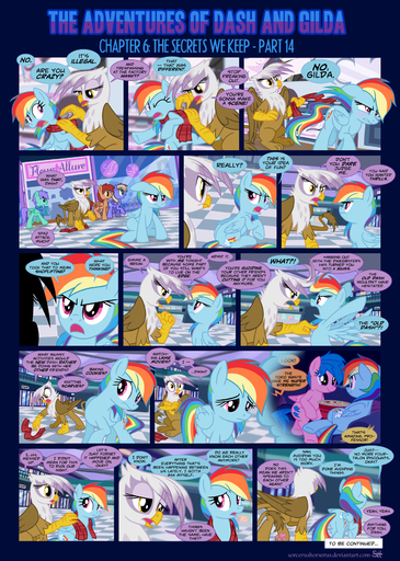 2014 argument avian beak blue_body blue_feathers blue_fur blue_hair comic cutie_mark daydream dialogue digital_media_(artwork) duo duo_focus english_text equid equine feathered_wings feathers female feral firefly_(pre-g4) friendship_is_magic fur gilda_(mlp) group gryphon hair hasbro hi_res horse insult mall mammal multicolored_hair my_little_pony mythological_avian mythology pegasus purple_eyes rainbow_dash_(mlp) rainbow_hair scarf sorc stealing text thought_bubble url wings yellow_eyes // 1248x1749 // 1.8MB