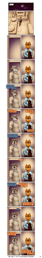 absurd_res alphonse_(james_howard) anthro canid canine canis comic dialogue domestic_cat duo english_text felid feline felis hi_res james_howard long_image male mammal richard_(james_howard) tall_image text wolf // 1214x7430 // 3.3MB