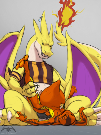3:4 abdominal_bulge amphibian anal anal_penetration anthro big_dom_small_sub big_penis bodily_fluids bulge charizard clothed clothing colored_sketch cum cum_ballooning cum_in_ass cum_inflation cum_inside digital_media_(artwork) dominant duo erection genital_fluids genital_outline genitals hi_res inflation jamison_(tragodile) knot male malemale male_penetrated male_penetrating male_penetrating_male nintendo nude open_mouth penetration penis penis_outline pokemon pokemon_(species) sex sitting size_difference sonsasu video_games // 1500x2000 // 2.4MB