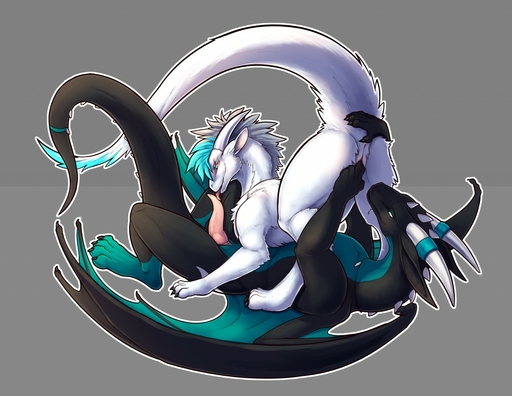 2015 69_position accessory animal_genitalia anthro anthro_on_feral anus ass_up bestiality claws digital_media_(artwork) dragon duo echo_(shicho) erection female feral fingering foreplay fur furgonomics furred_dragon genital_slit genitals green_eyes grey_background horn horn_accessory hornband jewelry knot licking lying male malefemale membrane_(anatomy) membranous_wings necklace nude on_back oral penile penis penis_lick pussy raised_tail reptile same-species_bestiality scalie sex shiloh_(shicho) simple_background slit tapering_penis thesecretcave toe_claws tongue tongue_out vaginal vaginal_fingering white_body white_fur wings // 1280x989 // 192.7KB