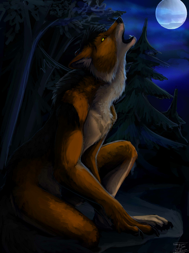 3:4 anthro araivis-edelveys black_lips black_nose canid canine canis claws detailed_background fur hi_res lips mammal moon night nude open_mouth orange_body orange_fur outside sky solo white_body white_fur wolf yellow_eyes // 1500x2000 // 193.0KB