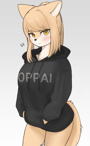 2022 anthro blush bottomless breasts canid canine clothed clothing female female_anthro fox fur hair hand_in_pocket hi_res hoodie hoodie_only jeifier kemono korfiorano looking_at_viewer mammal multicolored_body multicolored_fur pockets portrait solo tan_body tan_fur tan_hair text text_on_clothing three-quarter_portrait topwear topwear_only two_tone_body two_tone_fur white_body white_fur yellow_eyes // 1432x2306 // 1.1MB