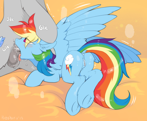 2019 anus balls butt cutie_mark duo equid equine faceless_character faceless_male feathered_wings feathers female feral genitals hi_res hioshiru hooves horse male malefemale mammal oral pegasus penis pussy rainbow_dash_(mlp) sex underhoof wings // 1686x1386 // 863.7KB