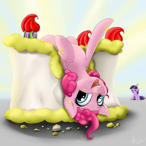 1:1 2014 absurd_res alligator alligatorid cake crocodilian dessert digital_media_(artwork) duo earth_pony equid equine feathered_wings feathers female feral food friendship_is_magic gummy_(mlp) hair hasbro hi_res horn horse mammal multicolored_hair my_little_pony pinkie_pie_(mlp) pony pudgeruffian purple_body purple_feathers purple_hair reptile scalie solo_focus twilight_sparkle_(mlp) two_tone_hair winged_unicorn wings // 2400x2400 // 1.5MB