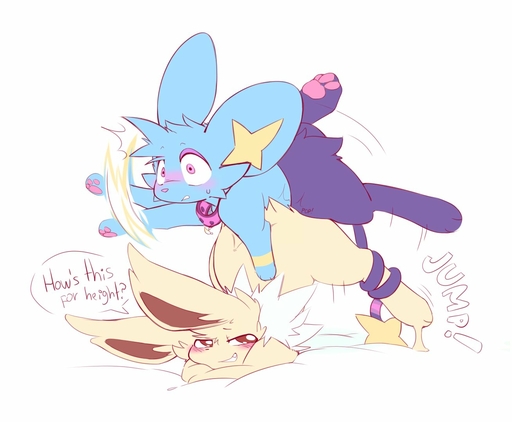 anal anal_penetration ass_up blush citruscave collar duo eeveelution english_text feral feral_on_feral feral_penetrated feral_penetrating feral_penetrating_feral frieze from_behind_position generation_1_pokemon generation_4_pokemon interspecies jolt_(wm149) jolteon luxio male malemale male_penetrated male_penetrating male_penetrating_male penetration pokemon_(species) sex shinx simple_background speech_bubble text video_games white_background // 1309x1079 // 102.9KB
