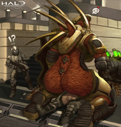 absurd_res alien armor balls big_dom_small_sub butt caught da_polar_inc dominant female female_on_top genitals group halo_(series) hi_res human human_on_humanoid humanoid hunter interspecies larger_female larger_humanoid lekgolo male malefemale mammal mgalekgolo microsoft not_furry odst on_top sex size_difference smaller_human smaller_male soldier straddling surprise video_games warrior weapon xbox_game_studios // 2677x2802 // 919.1KB