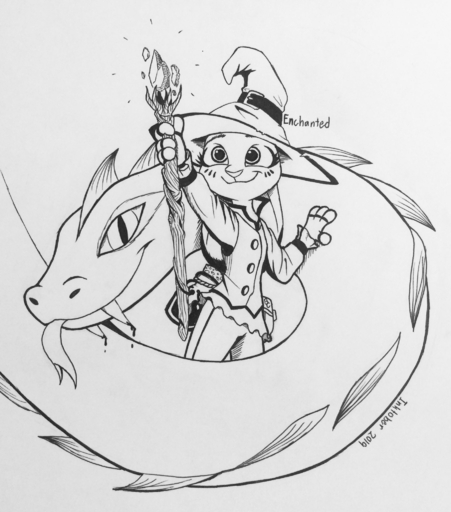 2019 anthro black_and_white bottomwear clothed clothing disney dragon dripping duo fangs forked_tongue fully_clothed hat headgear headwear hi_res holding_object holding_staff inktober judy_hopps lagomorph leporid looking_at_viewer mammal monochrome pants pupils rabbit shirt simple_background slit_pupils smile staff standing theblueberrycarrots tongue tongue_out topwear white_background wizard_hat zootopia // 1802x2048 // 1.0MB