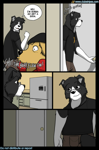 2009 anthro border_collie canid canine canis clothed clothing clubstripes collie comic dialogue digital_media_(artwork) do_not_distribute domestic_dog duo eyewear glasses herding_dog kitchen male mammal meesh pastoral_dog pince-nez sheepdog text the_uninvited_guest // 696x1050 // 111.0KB