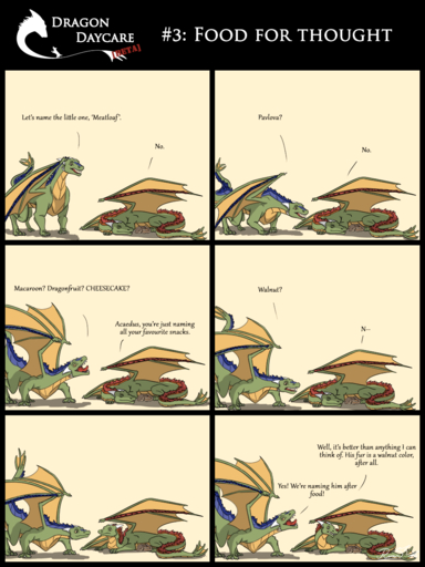 3:4 acaedus canid canine canis comic dawn_(character) dragon duo english_text feral hi_res humor male mammal rimentus scalie text walnut_(character) western_dragon wolf // 900x1200 // 500.3KB