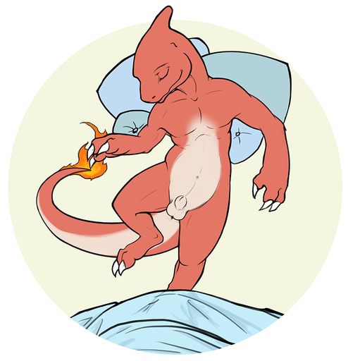 animal_genitalia anthro anus balls bed biped charmeleon digital_media_(artwork) eyes_closed fire flaming_tail fully_sheathed furniture genitals lying male navel nude on_back orange_body orange_skin paws pillow pokemon_(species) presenting reptile scalie sheath sleeping solo thesecretcave video_games // 800x829 // 264.3KB