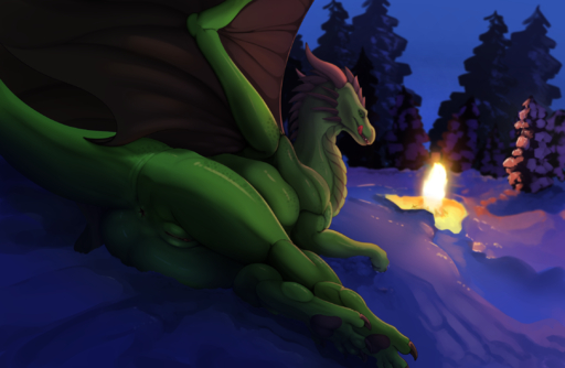 2019 bedroom_eyes butt campfire claws detailed_background digital_media_(artwork) digitigrade dragon female feral fire forest genitals green_body green_scales half-closed_eyes hi_res hindpaw horn ishiru licking licking_lips licking_own_lips looking_at_viewer looking_back lying narrowed_eyes naughty_face on_side outside pawpads paws plant plump_labia presenting presenting_hindquarters pussy raised_tail rear_view rynnion scales scalie seductive self_lick smile smirk snow solo tongue tongue_out tree wallpaper wings // 2260x1473 // 1.9MB
