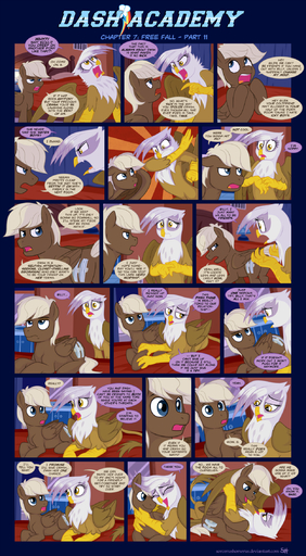 abuse avian beak bed comic cutie_mark digital_media_(artwork) dumb-bell_(mlp) duo english_text equid equine feathered_wings feathers female feral fight friendship_is_magic furniture gilda_(mlp) gryphon hair hasbro hi_res hooves horse hug male mammal my_little_pony mythological_avian mythology pegasus pillow sorc text url white_hair wings // 1248x2265 // 1.9MB