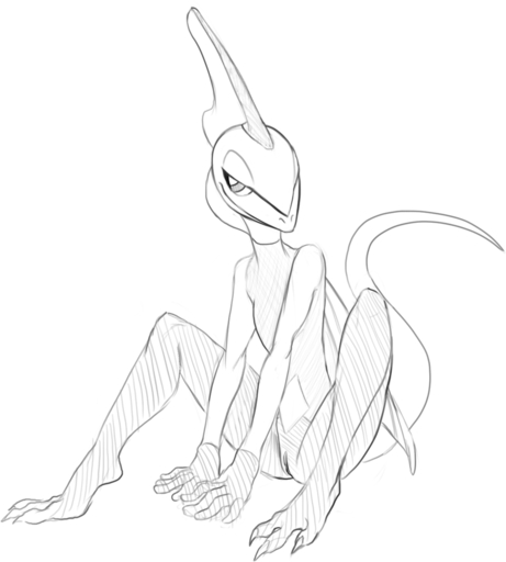 2019 3_toes anthro black_and_white feet female flat_chested genitals half-closed_eyes hi_res humanoid_hands inteleon monochrome narrowed_eyes nude pokemon_(species) pussy scalie simple_background sitting sketch smile solo toes video_games w4g4 white_background // 1122x1247 // 188.9KB