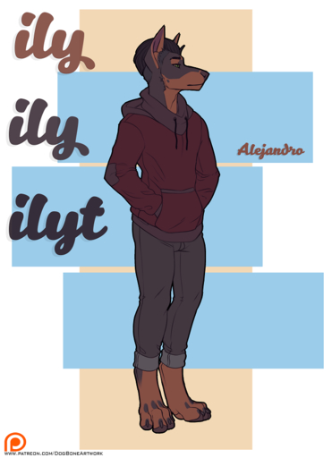 2017 4_toes anthro biped canid canine canis clothed clothing conditional_dnp cover cover_art cover_page digital_media_(artwork) digitigrade dobermann domestic_dog feet fur green_eyes hair hoodie male mammal pinscher simple_background solo standing text toes topwear url xenoforge // 677x934 // 181.1KB