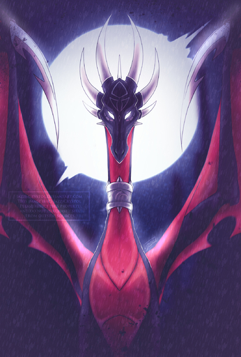 2019 activision cynder digital_media_(artwork) dragon female feral hi_res horn jazzi-crystol membrane_(anatomy) membranous_wings scalie solo spines spyro_the_dragon video_games western_dragon wings // 1600x2368 // 2.3MB