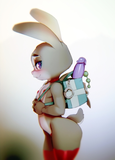 absurd_res anal_beads anthro backpack bedroom_eyes blush breasts clothing dildo doxy female fur glistening glistening_body glistening_clothing half-closed_eyes handcuffs hi_res judy_hopps lagomorph legwear leporid looking_at_viewer mammal multicolored_body multicolored_fur narrowed_eyes naughty_face nipples purple_eyes rabbit seductive sex_toy shackles side_view small_breasts smile solo thigh_highs two_tone_body two_tone_fur // 3064x4272 // 3.8MB