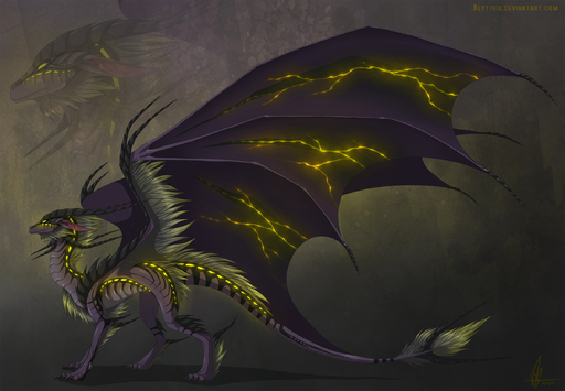 2014 ambiguous_gender claws dragon feral fur grey_body grey_fur hi_res membrane_(anatomy) membranous_wings neytirix nude purple_body purple_skin simple_background solo standing wings yellow_eyes // 2363x1640 // 1.3MB